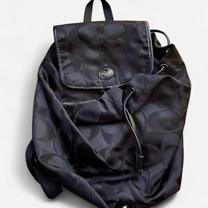 Coach Signature Black Womens Backpack